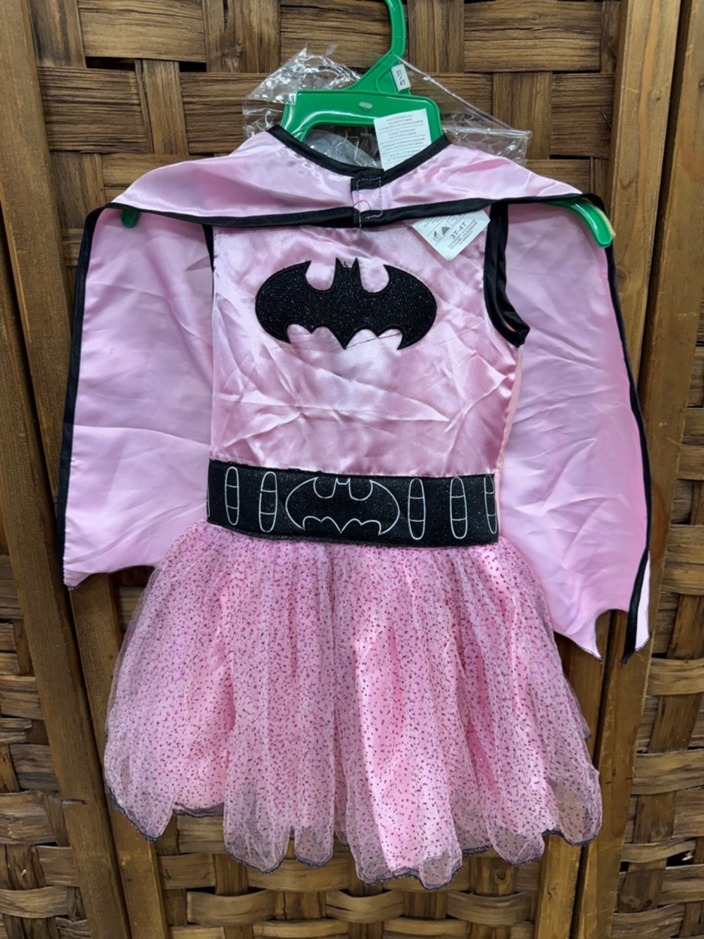 Pink DC Comics Batgirl Kids Costume with Cape